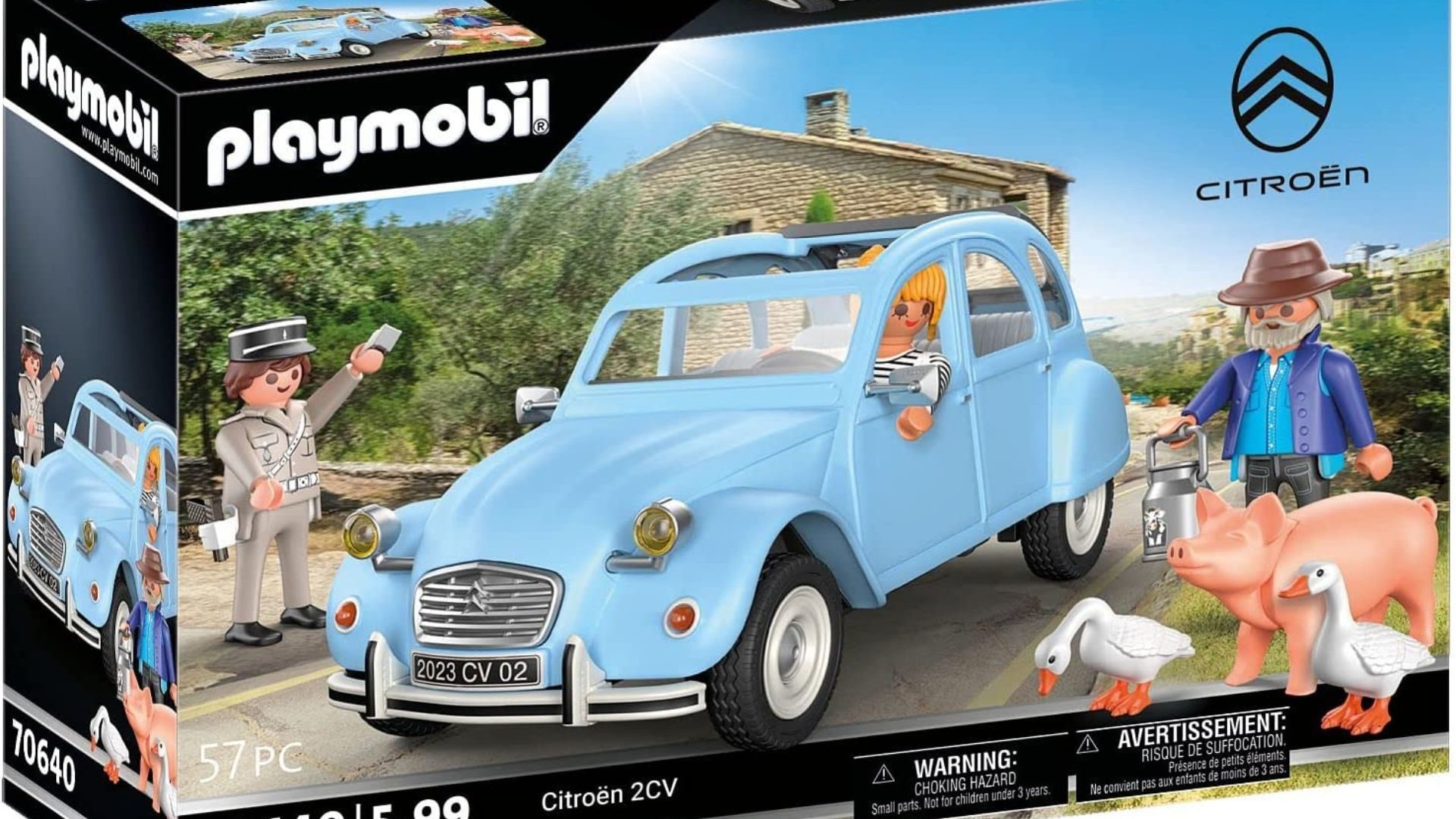 La Citroën 2CV disponible au catalogue Playmobil à 49,99 €